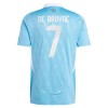 Fotbalové dres Belgie De Bruyne 7 Venkovní ME 2024 Krátký Rukáv